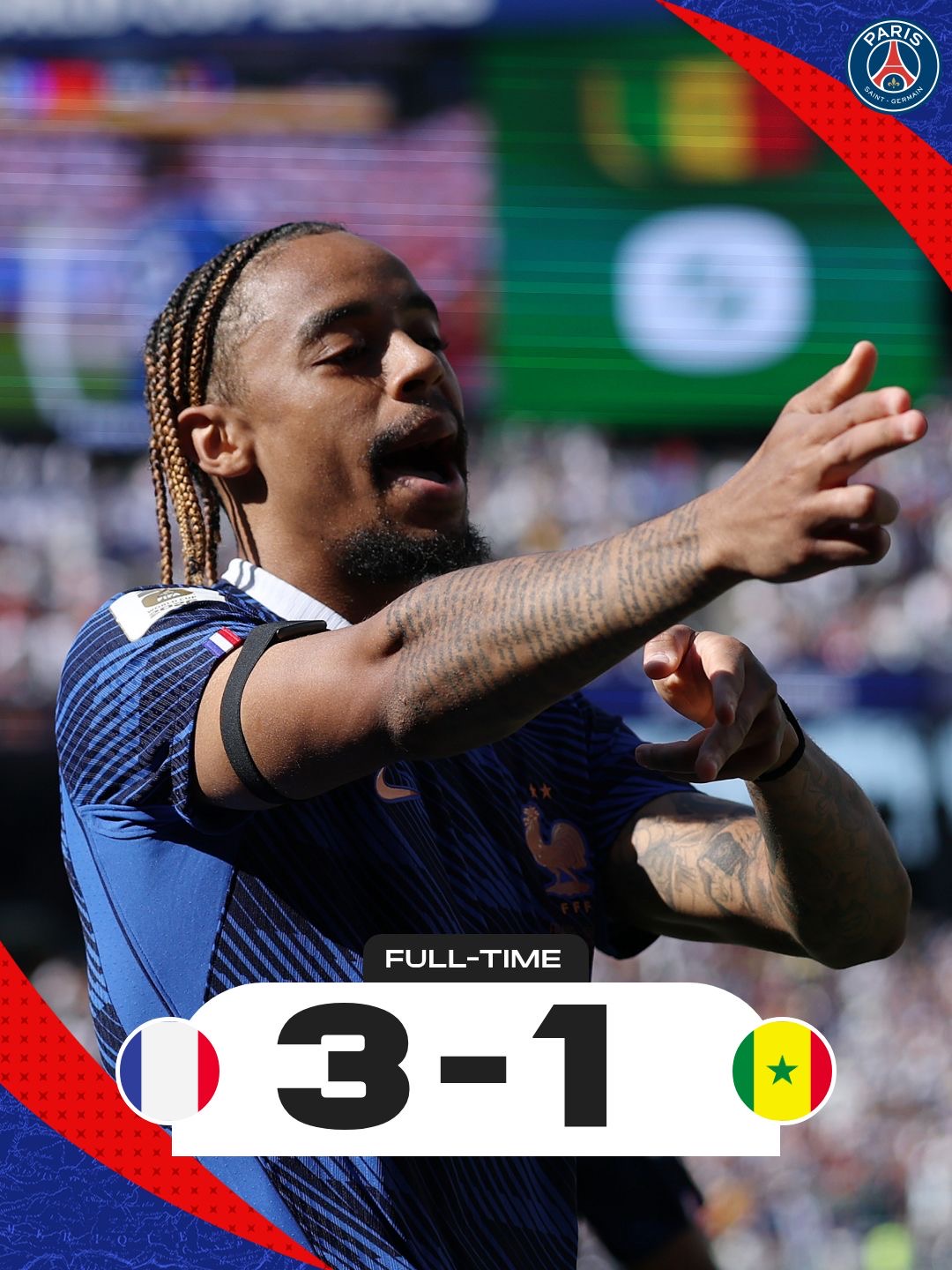 France's victory over Senegal begins France defeats Senegal!