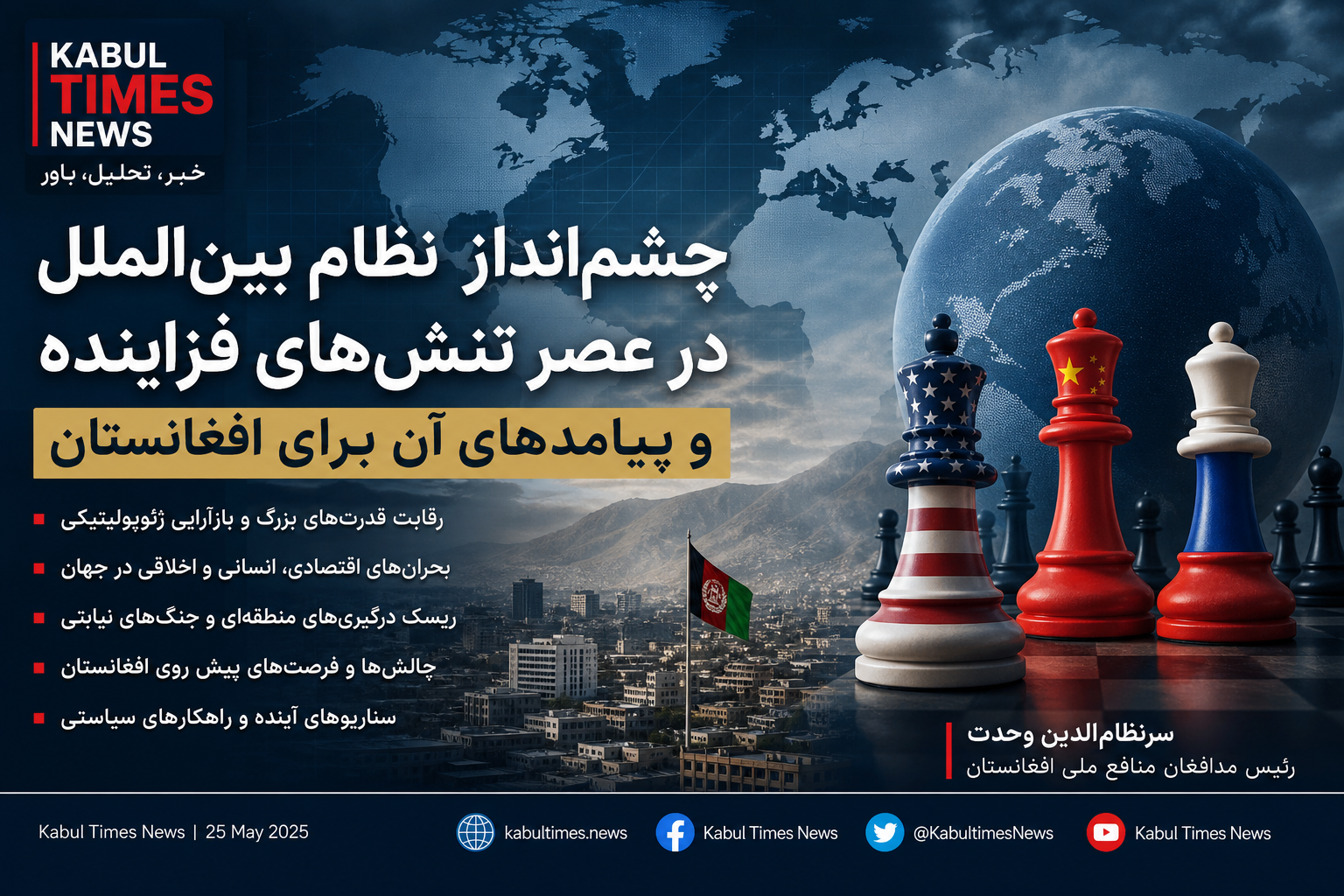 Reconfiguring the International System and Its Strategic Implications for Afghanistan