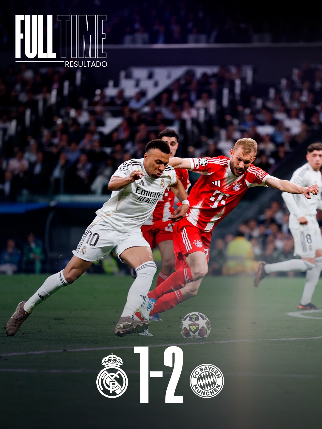 🏁 FT: Real Madrid 1-2 Bayern
