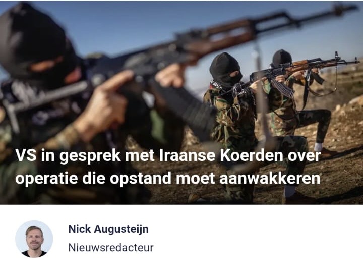 US in talks with Iranian Kurds over operation to stoke uprising,