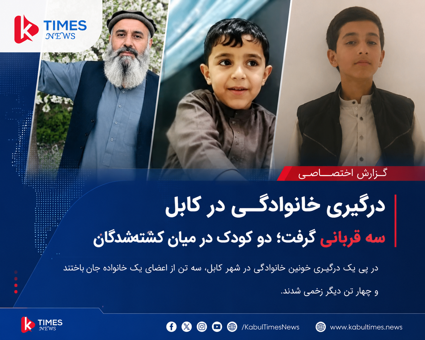Family clash in Kabul claims three lives; two children among dead